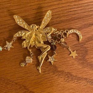 Kirks Folly fairy pin with moon,stars and hearts